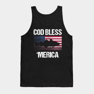 Cod Bless Merica Cod Fish Tank Top